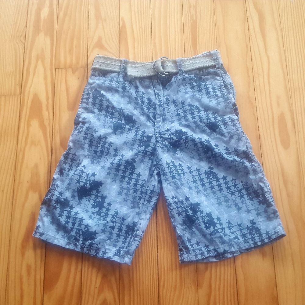 Radius boys graphic denim shorts with belt